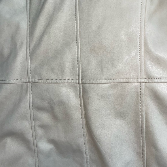 UO faux leather trenchcoat🤍 - Picture 3 of 5